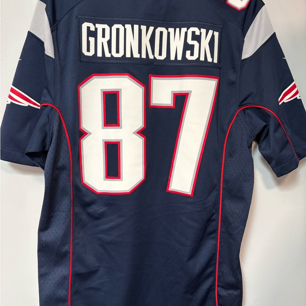 Gronkowski 87 Patriots Nike Football Jersey